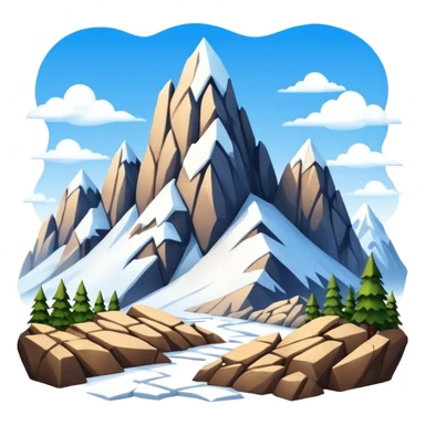 Siete montañas sticker