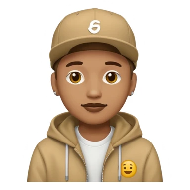 Emoji hip hop one person sticker