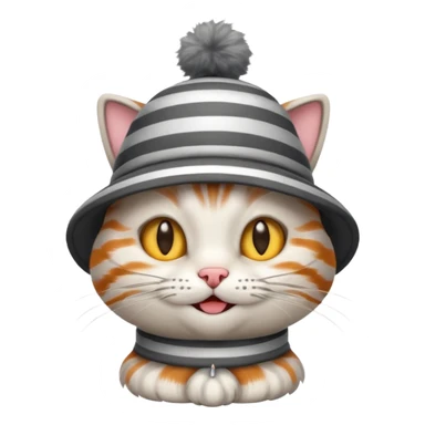 Cat in the hat sticker