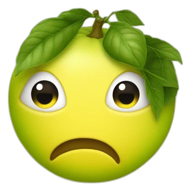 Citron qui fait une bisou sticker