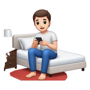 male enjoying indoors sticker