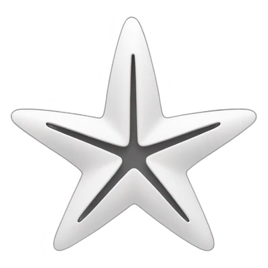 estrella sin relleno color blanco con un circulo que lo rodea desde afuera sticker