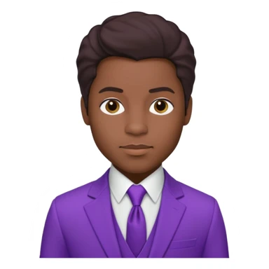 Prince Rogers Nelson with dark brown hair sticker