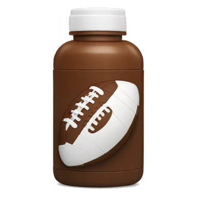 football supplements bottle sticker