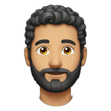 yusuf monaf patna india young without glasses with no hair and long beard sticker