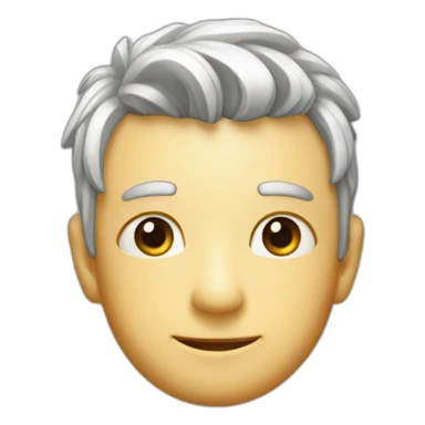 zanahoria con forma de número 3 sticker