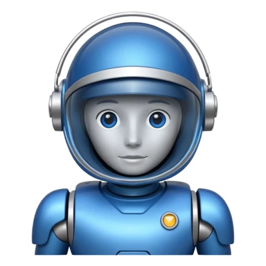 blue astrobot copilot sticker