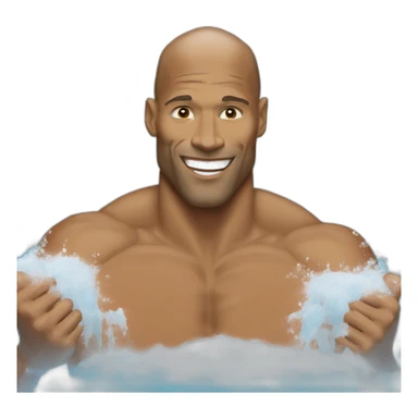 david goggins in ice bath sticker