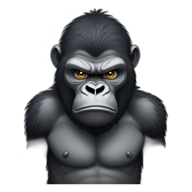 Angry gorilla  sticker