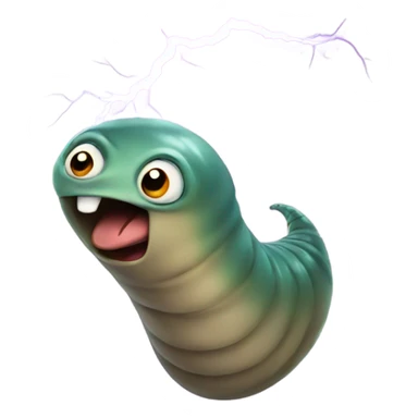 Slug with lightning  sticker