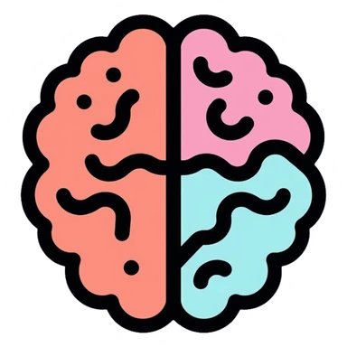 brain radiology scan with anatomical details sticker