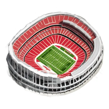 Arrowhead Stadium KC Chiefs sticker