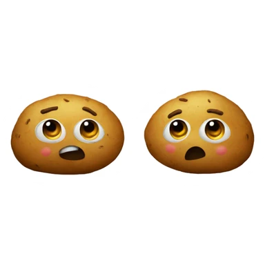 two potatoes watching movie sticker