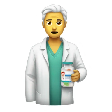 Mortr with medicine sticker