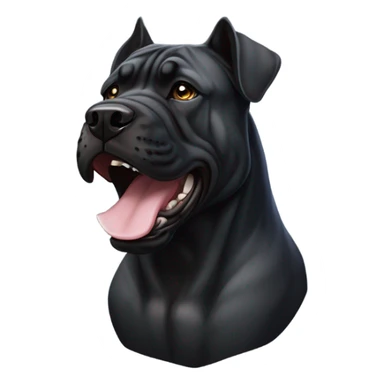 Black presa canario  sticker