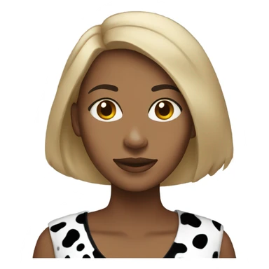 Light brown skin women with Dalmatian  sticker