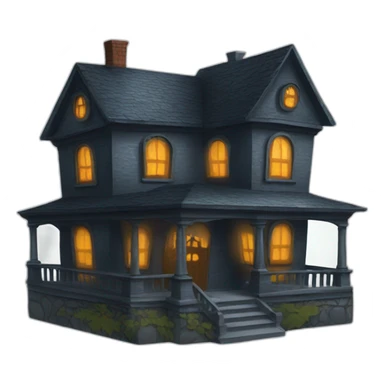 haunted house sticker
