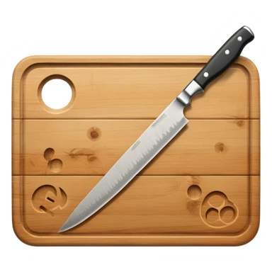 a cutting board sticker