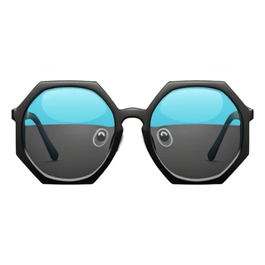 hexagon glasses sticker