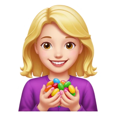 Jellybean girl sticker