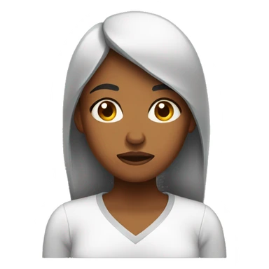 Upset brownskin  female sticker