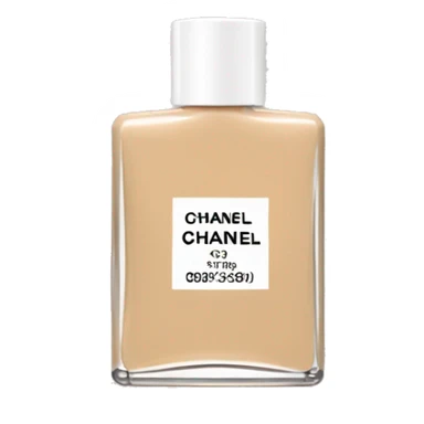 beige chanel makeup bottle sticker