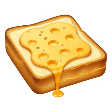 🍞🧀🍞 Closed cheese toast without a face sticker