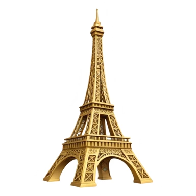 eiffel tower golden sticker