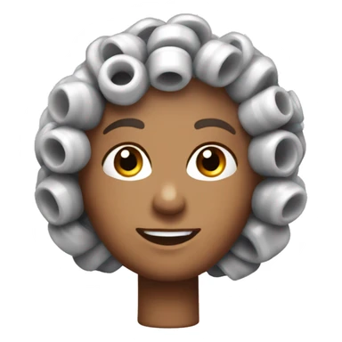 one plastic curler sticker