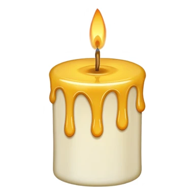 Leaning Candle dripping wax sticker