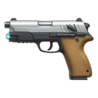 rubia depilacion laser pistola sticker
