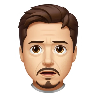 suprised tony stark sticker