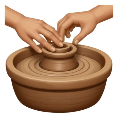 hands on pottery wheel sticker