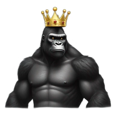 King Kong with crown  sticker