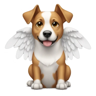 dog with wings sticker