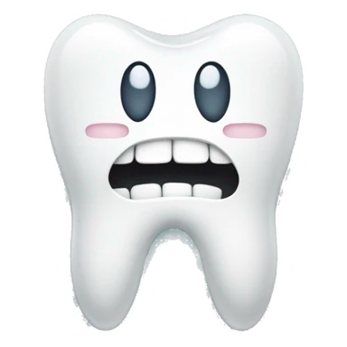 teenager tooth with a brace sticker
