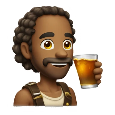 drinking rum sticker