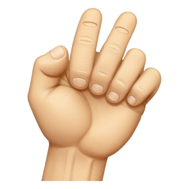 back of veiny fist rearview sticker