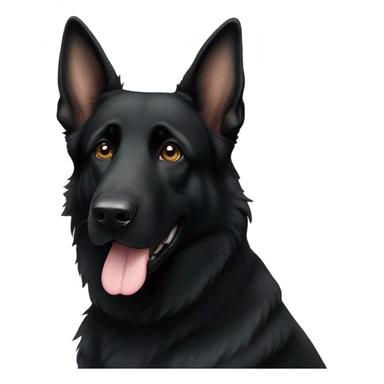 black german shepherd sticker