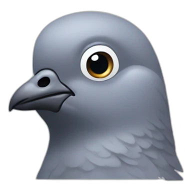 Pigeon face sticker