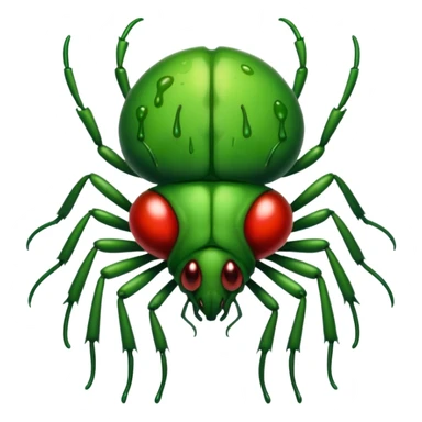 A green bloody bugger to be used an enemy fire in game play sticker