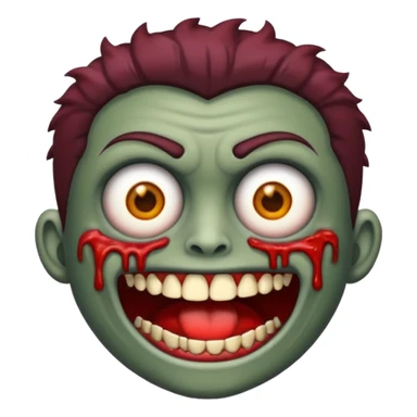 Faça um emoji de uma zumbi com o cabelo loiro escuro sticker