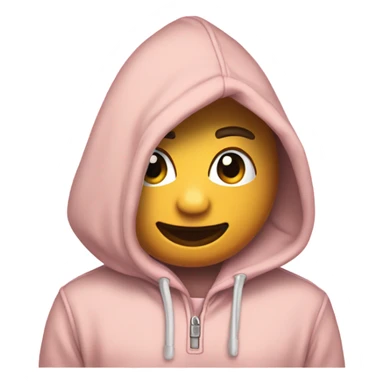 A pink hoodie sticker