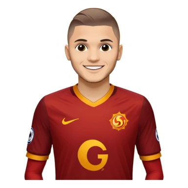Mauro icardi Galatasaray formasıyla gol sevinci yapıyor sticker