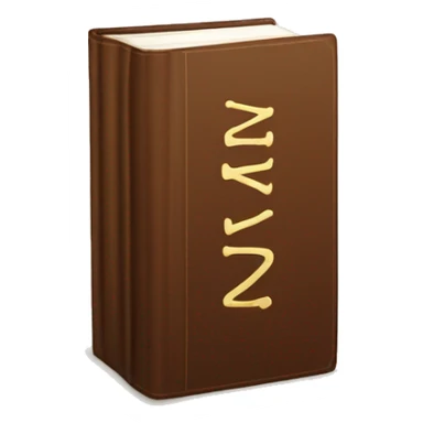 brown book with the title “ENGLISH” in the cover sticker