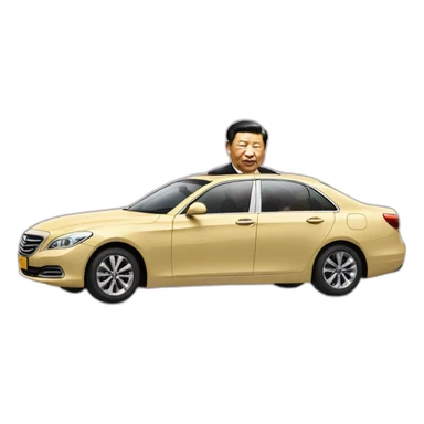 Xi Jinping with chinese car sticker