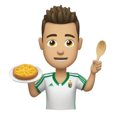 Ronaldo qui mange des pâtes  sticker