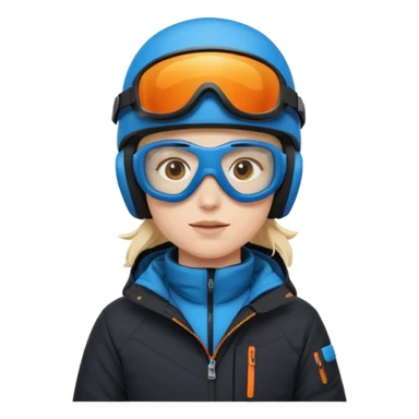 snow board, negative character sticker