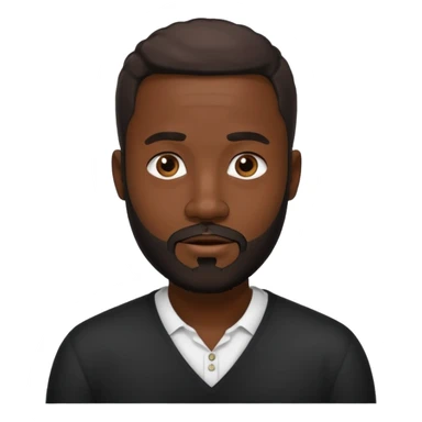 BLACK MAN WITH LOW CUT BEARD SAYING WHO CARES?! sticker