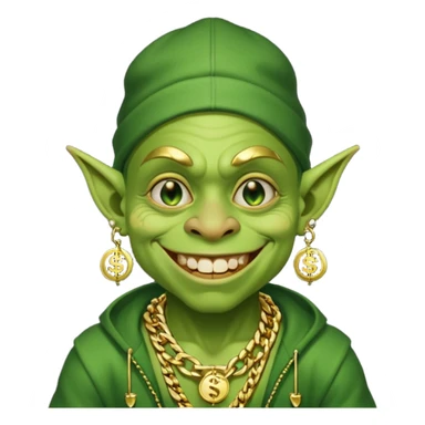 Goblin Rapperr with dollor chain  sticker